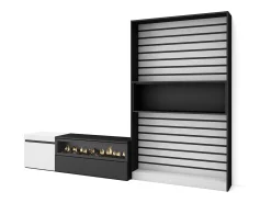 Conjunto de móveis TV, 260x35x186cm, Para televisores até 65