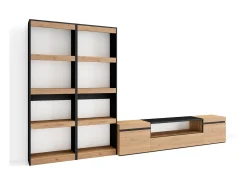Conjunto de móveis TV, 320x35x186cm, Para televisores até 80
