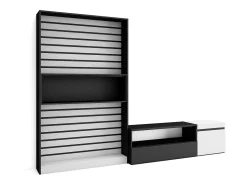 Conjunto de móveis TV, 260x35x186cm, Para televisores até 65