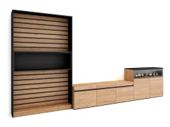 Conjunto de móveis TV, 360x35x186cm, Para televisores até 65