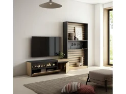 Conjunto de móveis TV, 260x35x186cm, Para televisores até 65