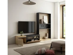 Conjunto de móveis TV, 260x35x186cm, Para televisores até 65