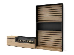 Conjunto de móveis TV, 260x35x186cm, Para televisores até 65