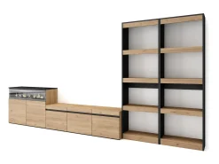 Conjunto de móveis TV, 370x35x186cm, Para televisores até 65