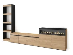 Conjunto de móveis TV, 310x35x186cm, Para televisores até 65