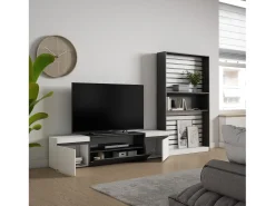 Conjunto de móveis TV, 310x35x186cm, Para televisores até 80
