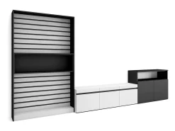 Conjunto de móveis TV, 360x35x186cm, Para televisores até 65