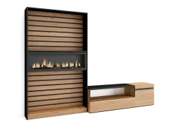 Conjunto de móveis TV, 260x35x186cm, Para televisores até 65