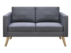 Conjunto de sofá de 2 lugares para sala de estar sala de TV ou casa para uso interno e conjunto de sofá de 3 lugares em tecido cinza escuro 02_0019693