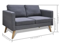Conjunto de sofá de 2 lugares para sala de estar sala de TV ou casa para uso interno e conjunto de sofá de 3 lugares em tecido cinza escuro 02_0019693