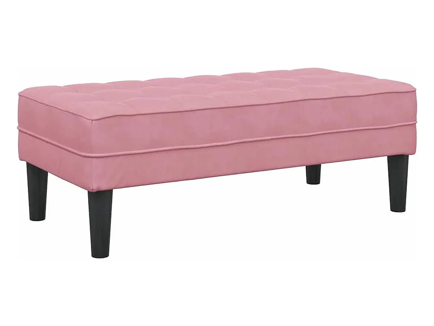 Conjunto de Sofás com almofada 2 pcs Rosa Poliéster