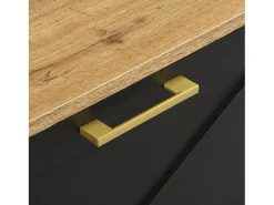 Conjunto de vestiário de entrada 75x35x195 cm - com móvel para sapatos e ganchos - com prateleiras - Preto