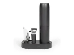 Conjunto de vinho elétrico recarregável LIVOO GS159 universal com 5 acessórios, capacidade para 30 garrafas, funcionamento por pressão