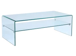 Conjunto mesa de centro + móvel de TV - Vidro temperado - Sala de estar design STILEOS