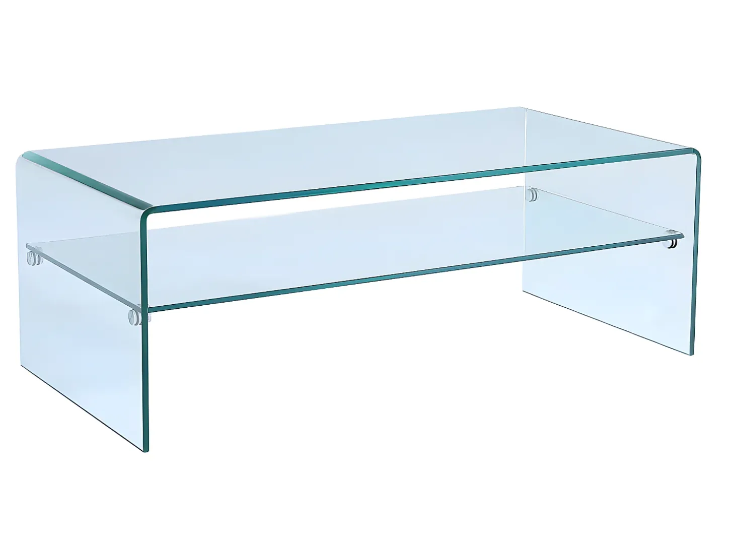 Conjunto mesa de centro + móvel de TV - Vidro temperado - Sala de estar design STILEOS