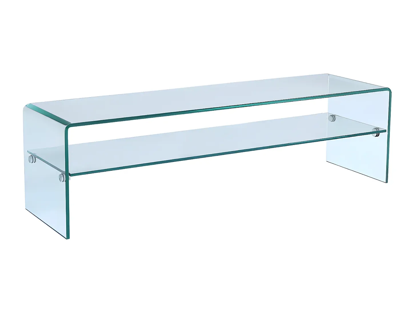 Conjunto mesa de centro + móvel de TV - Vidro temperado - Sala de estar design STILEOS