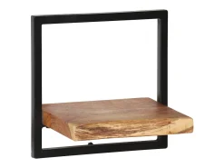 Conjunto prateleiras de parede 5 pcs madeira acácia maciça/aço PT516506