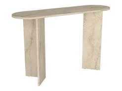 Consola - Efeito travertino bege - TOPANIA
