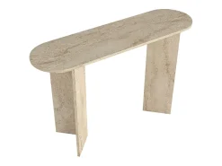 Consola - Efeito travertino bege - TOPANIA