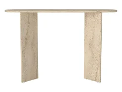 Consola - Efeito travertino bege - TOPANIA