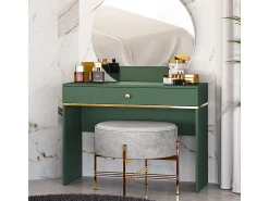 Consola 1 gaveta Thalia verde 79cm