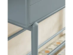 Consola 2 gavetas Cinza Pérola 120x35 cm
