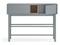 Consola 2 gavetas Cinza Pérola 120x35 cm