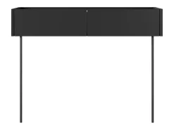 Consola 2 gavetas com pé metálico 100x83 cm