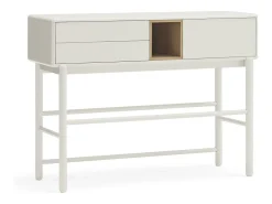 Consola 2 gavetas Creme 120x35 cm