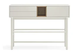 Consola 2 gavetas Creme 120x35 cm