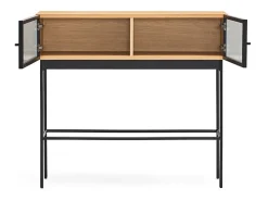 Consola 2 portas carvalho 100x36 cm