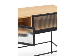 Consola 2 portas carvalho 100x36 cm
