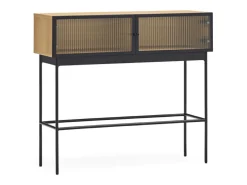 Consola 2 portas carvalho 100x36 cm
