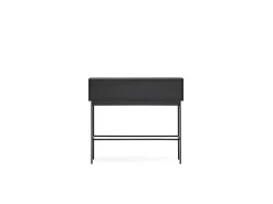 Consola 2 portas preta 100x36 cm