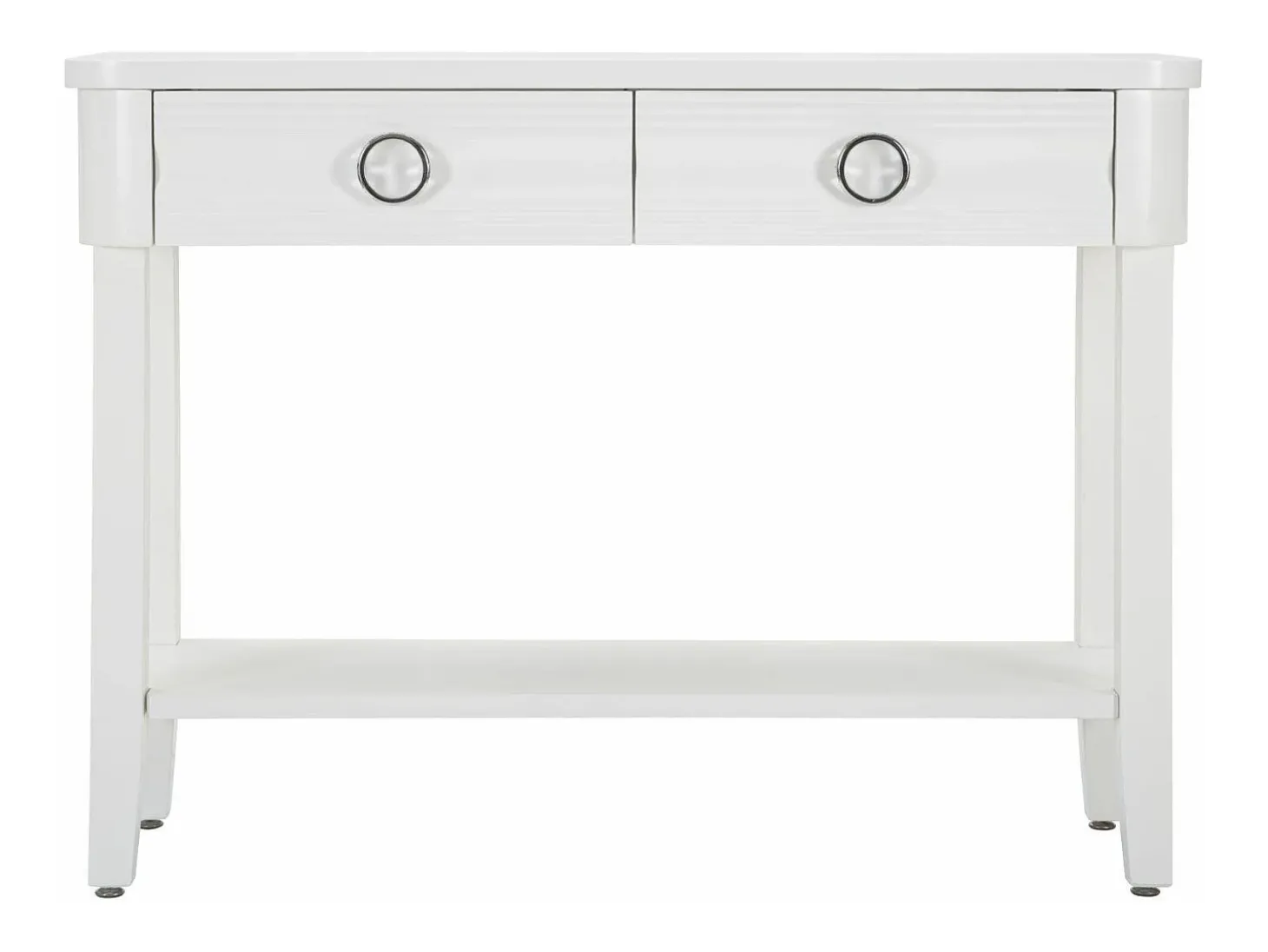 Consola Bakar, Mesa multiusos, Armário de apoio, Mesa de corredor, 110x40 h82 cm, Branco