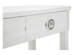 Consola Bakar, Mesa multiusos, Armário de apoio, Mesa de corredor, 110x40 h82 cm, Branco