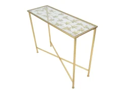 CONSOLA BORBOLETAS VIDRO CM 100X35X80
