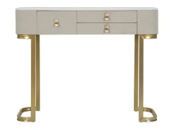Consola de beleza com 3 gavetas cm 100X40X80