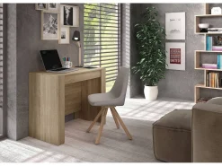 Consola Diluna, Mesa de jantar extensível, Mesa com extensões multiusos extensíveis até 10 lugares, 51/237x90h78 cm, Carvalho