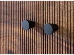 Consola em palissandre de madeira e manguier com metal