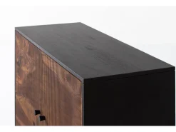 Consola em palissandre de madeira e manguier com metal