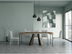 Consola extensível 90x40/190 cm Estrutura Diamante Small Tinted Fir Bear