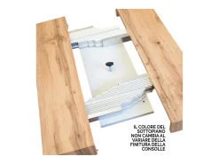 Consola extensível 90x40/300 cm Saki Premium pomba cinza antracite pernas