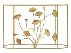 Consola Folha 73, Ouro, 120x40x80 cm, Kendra Home