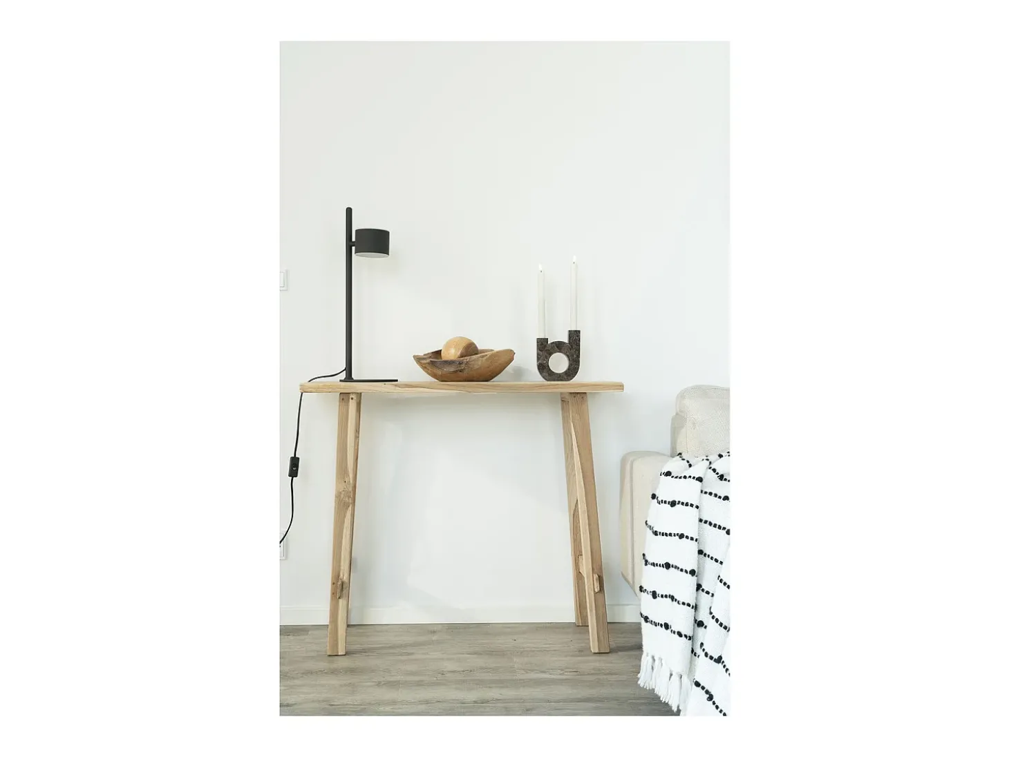 Consola Girona, Castanho, 90x30x80 cm, Kendra Home