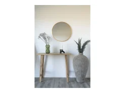 Consola Girona, Castanho, 90x30x80 cm, Kendra Home