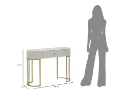 Consola Montpellier Creme 100X40X75 cm