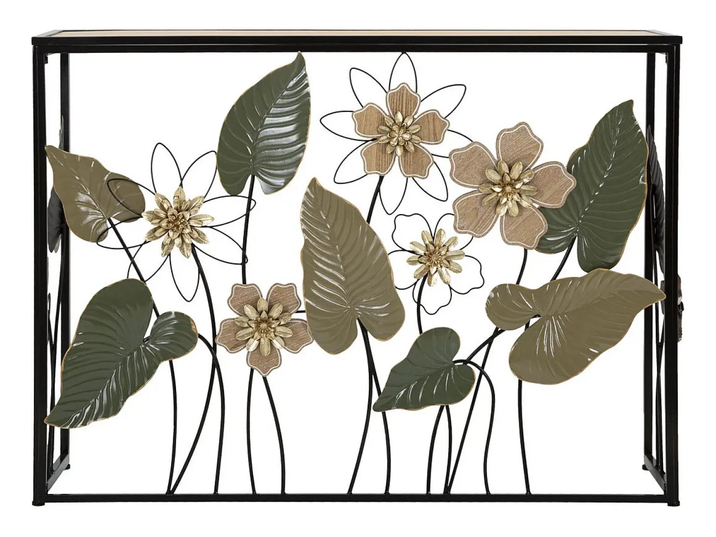 Consola Natura 2, Multicolorido, 108x36,8x80 cm, Kendra Home