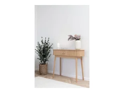 Consola Nikko, Castanho, 100x30x80,5 cm, Kendra Home