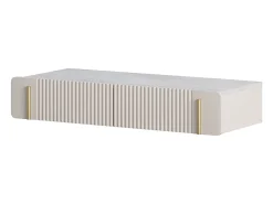 Consola suspensa com 2 gavetas de caxemira 100x17 cm